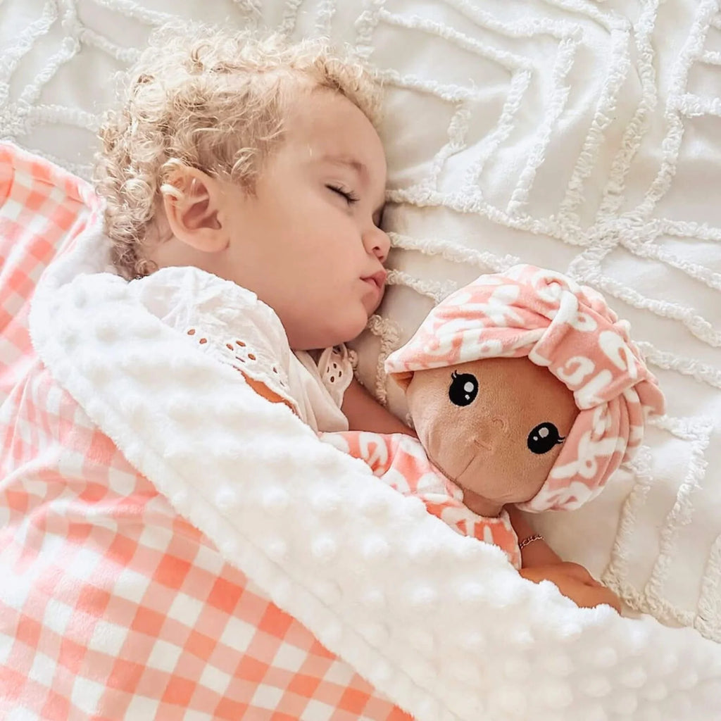 Personalized Lola Baby Girl - Cozy Doll Gift Set