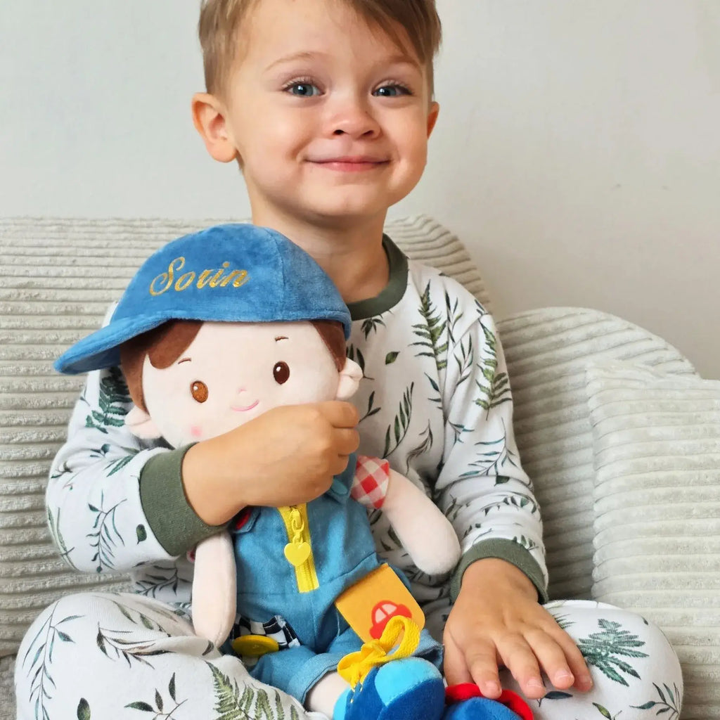 Personalized Crayon Charles - Montessori Doll - Sweet Doll Accessory Set