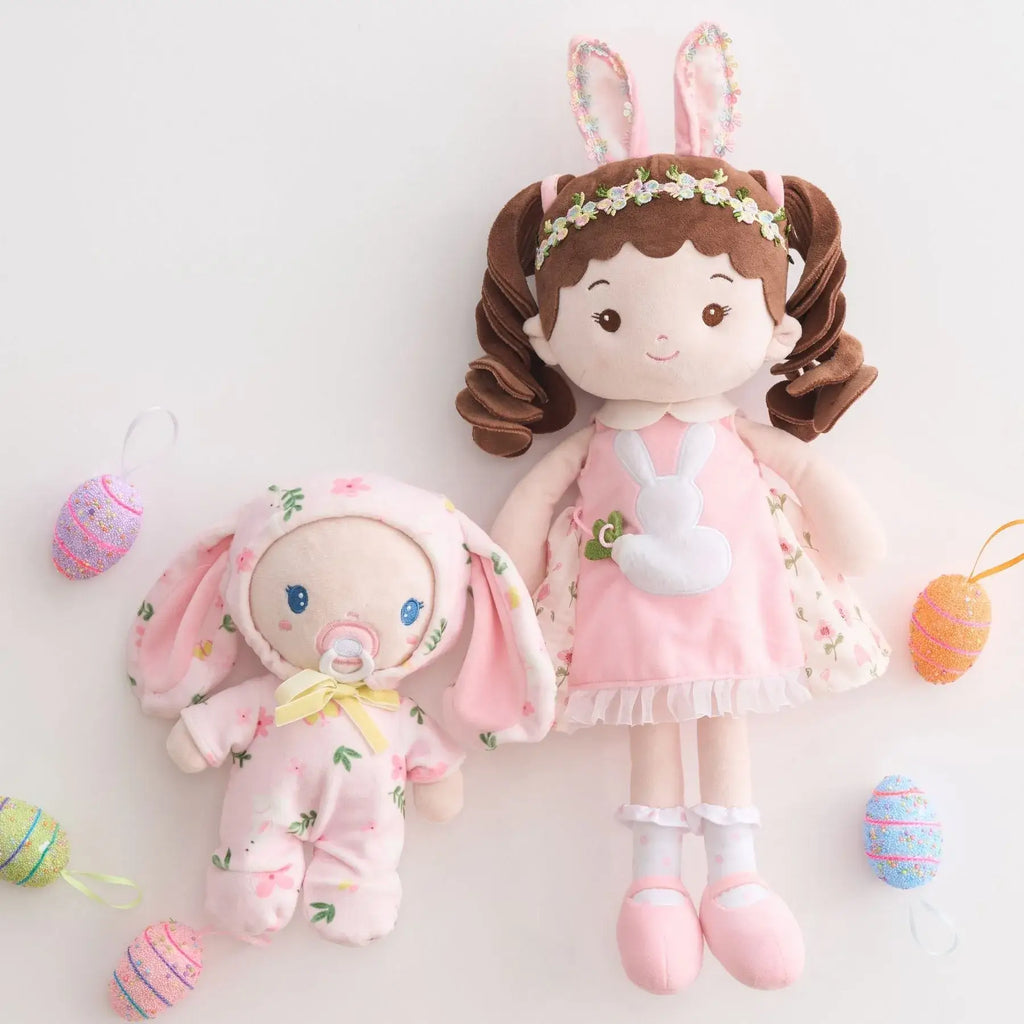 Personalized Bunny Girl - Cozy Dress Up Doll