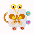 Fluttery Harmony - Soft Rattle Book For Babies - Display Ready Doll For Gifting