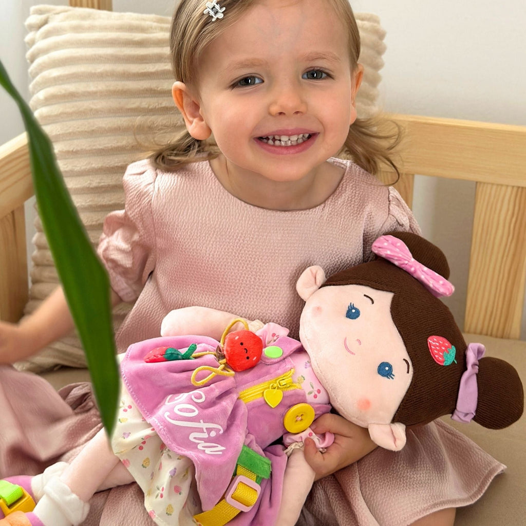 Personalized Jucy Girl Joosee - Montessori Doll - Small Size Doll For Playtime