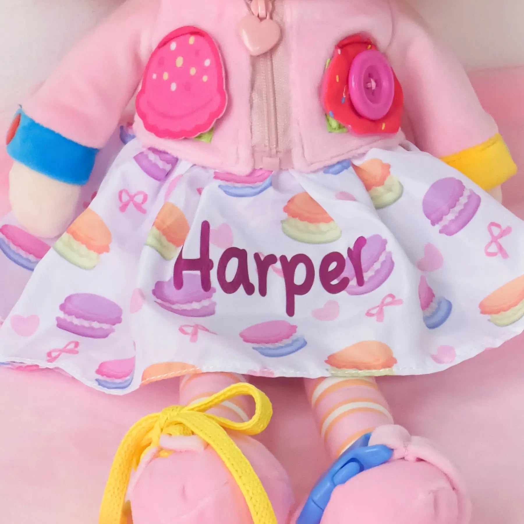Personalized Cupcake Girl - Montessori Doll - Display Ready Dress Up Doll