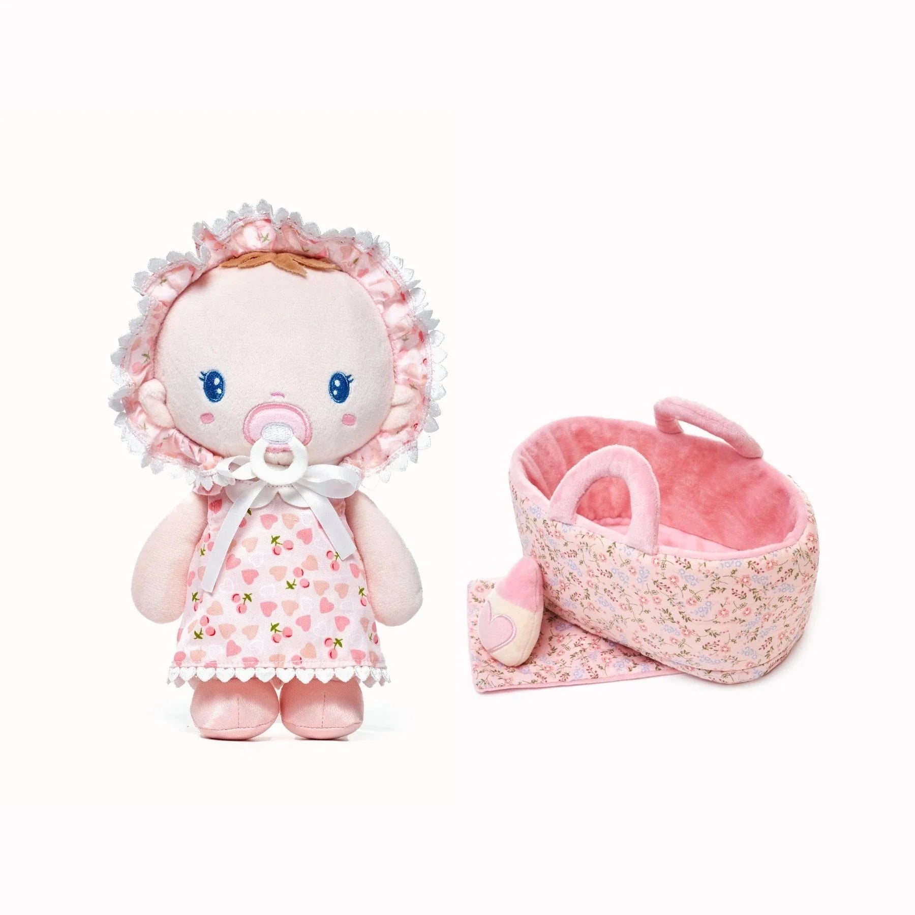 Personalized Cherry Baby Girl - Playroom Ready Doll Outfit Set