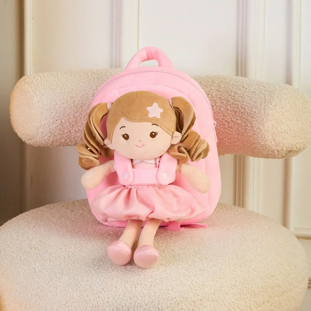 Personalized Princess Starlet Doll Backpack - Pink - Gift Ready Doll With Accessories