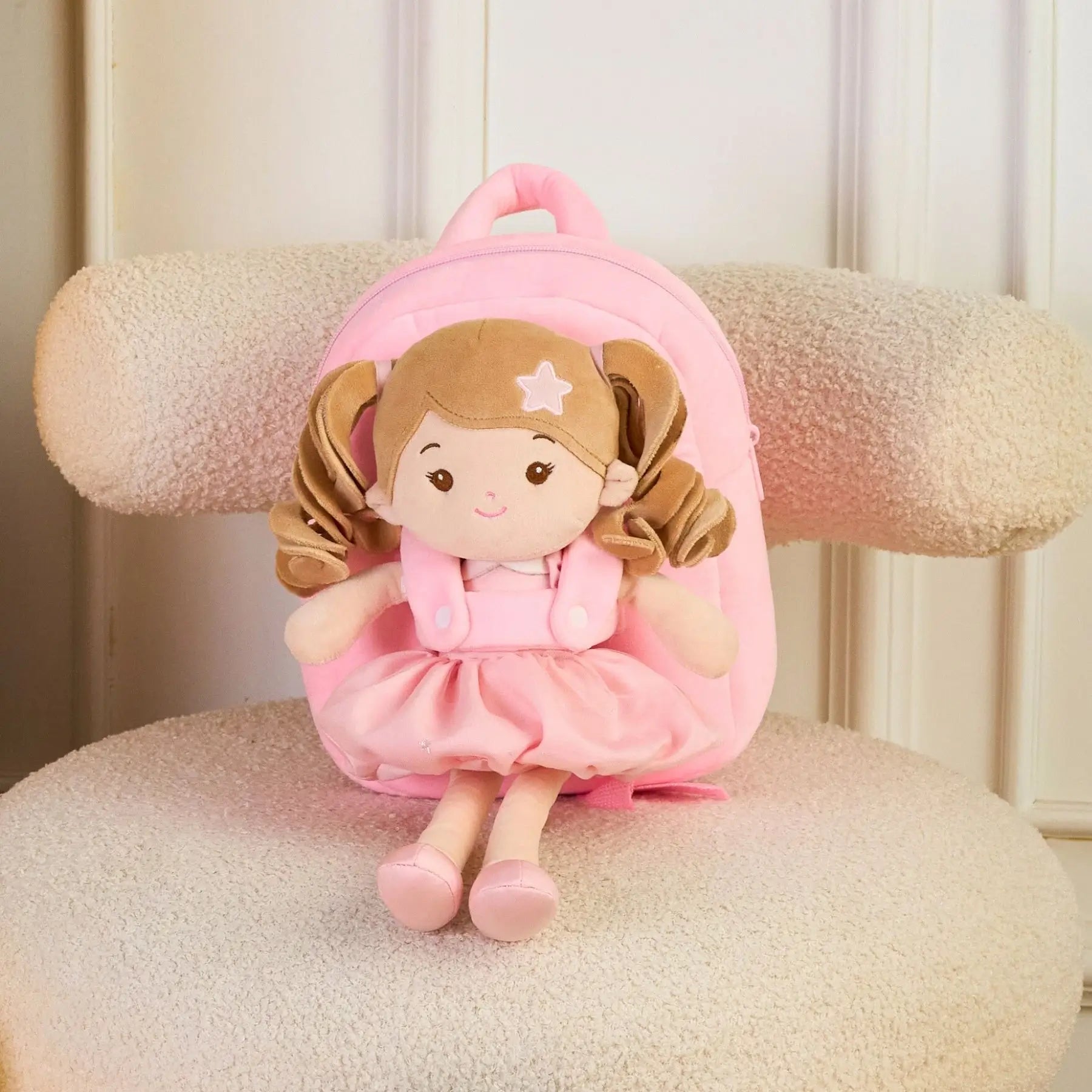 Personalized Princess Starlet Doll Backpack - Pink - Gift Ready Doll With Accessories