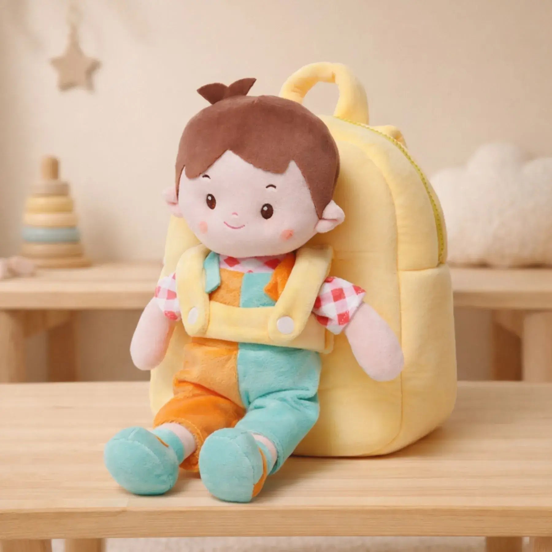 Personalized Buddy Ben Doll Backpack - Lovely Soft Doll