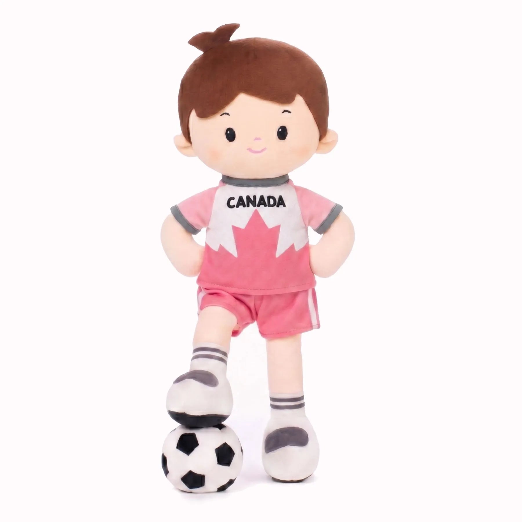 Personalized Soccer Boy - CAN (2 Skin Tones) - Stylish Doll Accessory Set