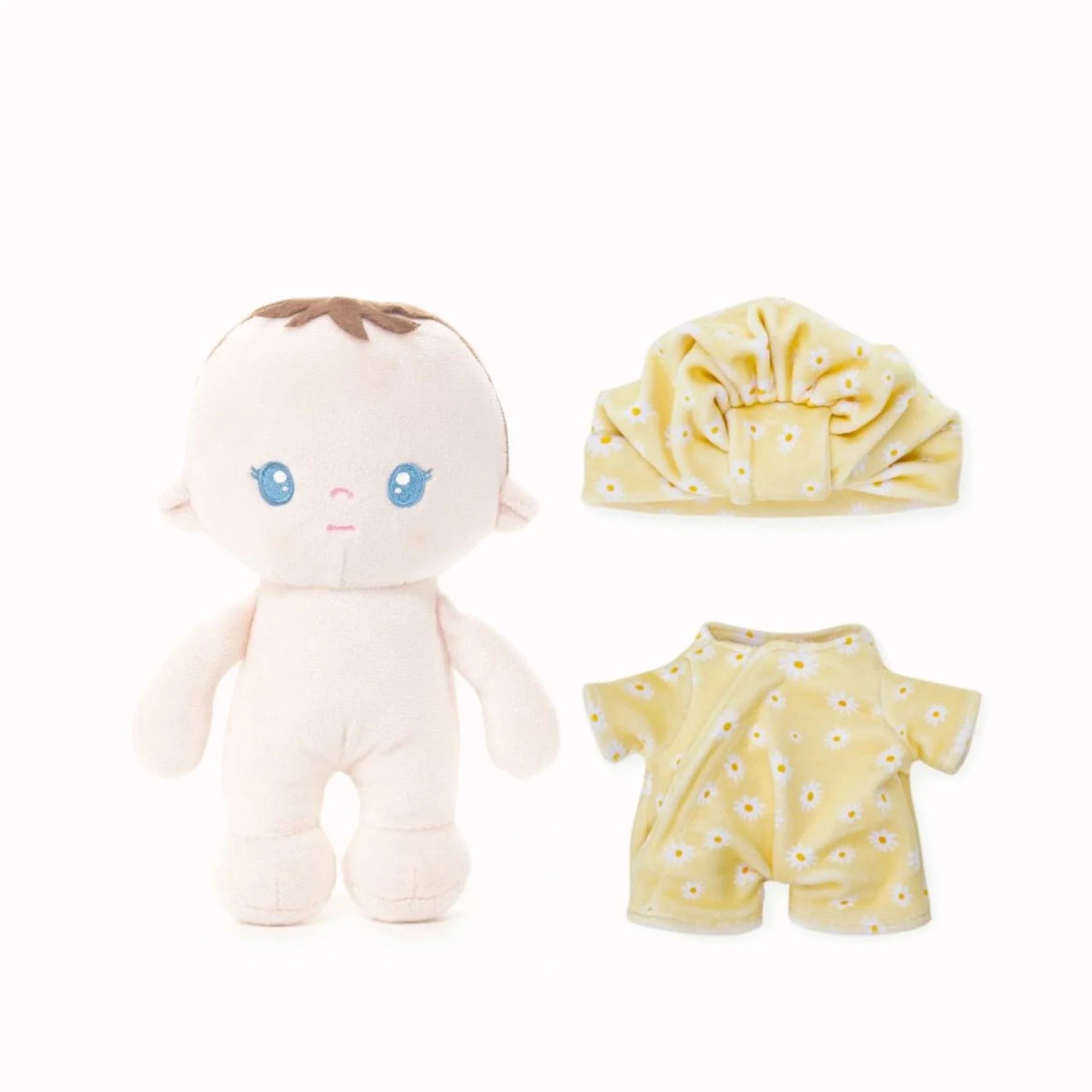 Personalized Pudding Baby Girl - Daisy - Charming Doll Outfit Set
