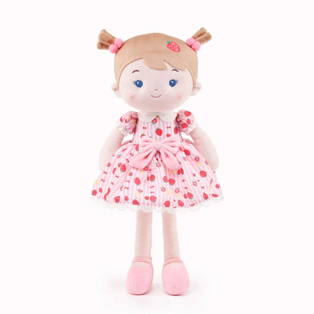 Personalized Strawberry Girl - Pink - Playroom Ready Doll For Gifting
