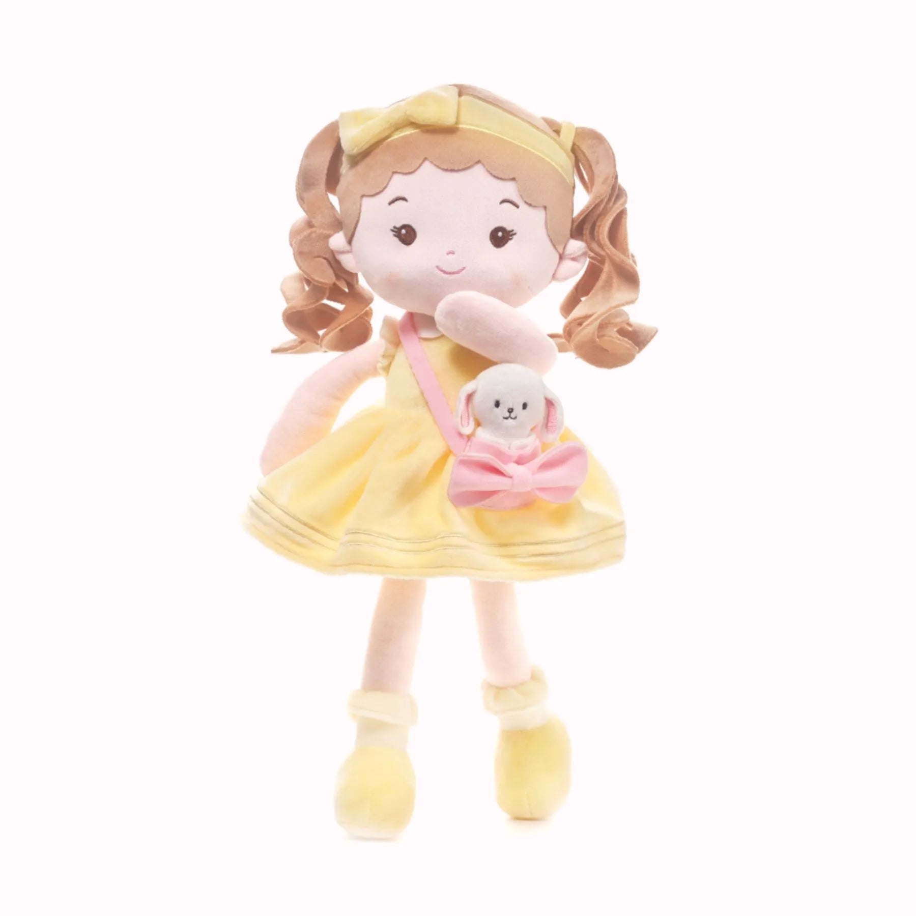 Personalized Sunny Girl & Her Pet - Display Ready Doll For Display