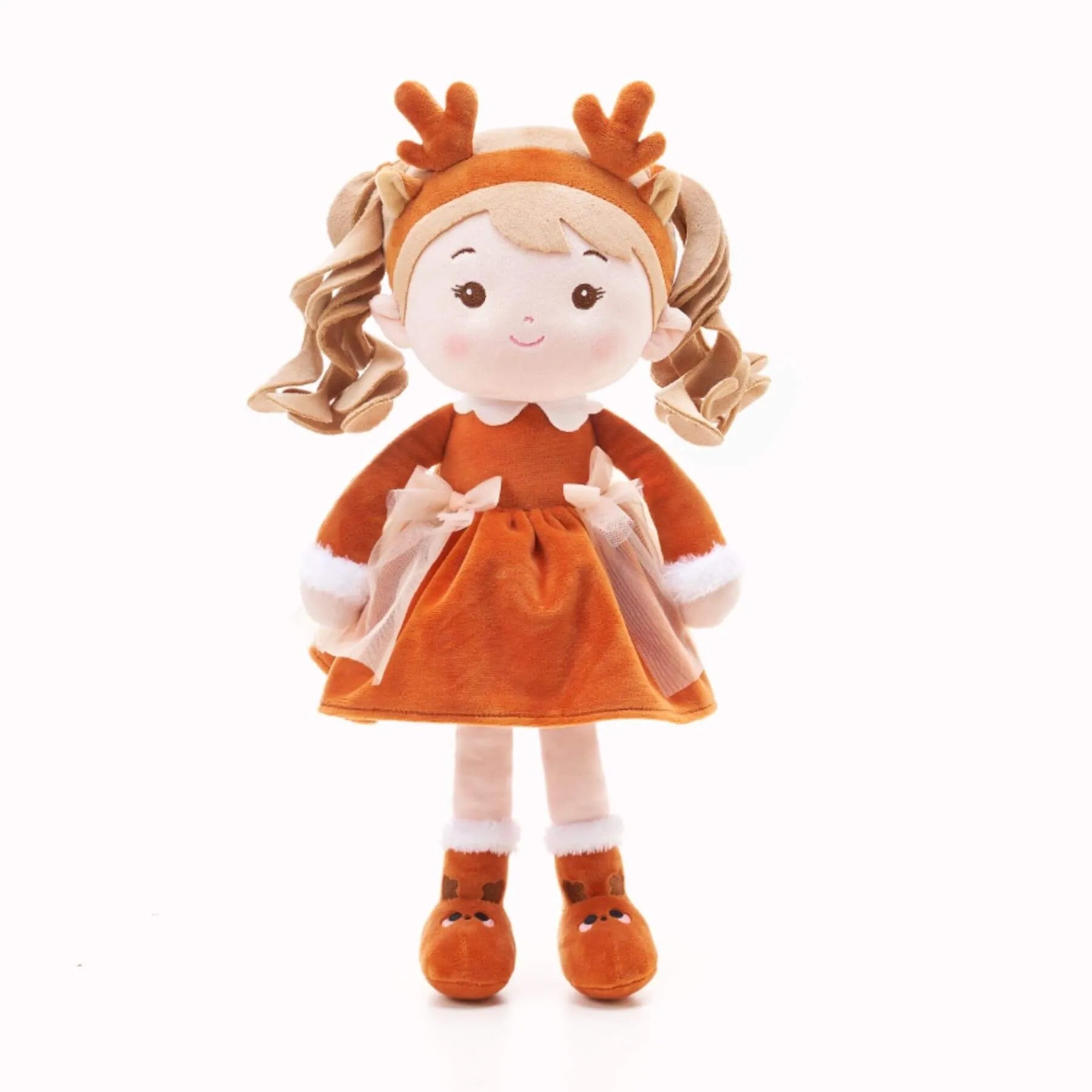 Personalized Reindeer Girl - Charming Doll Clothes Set