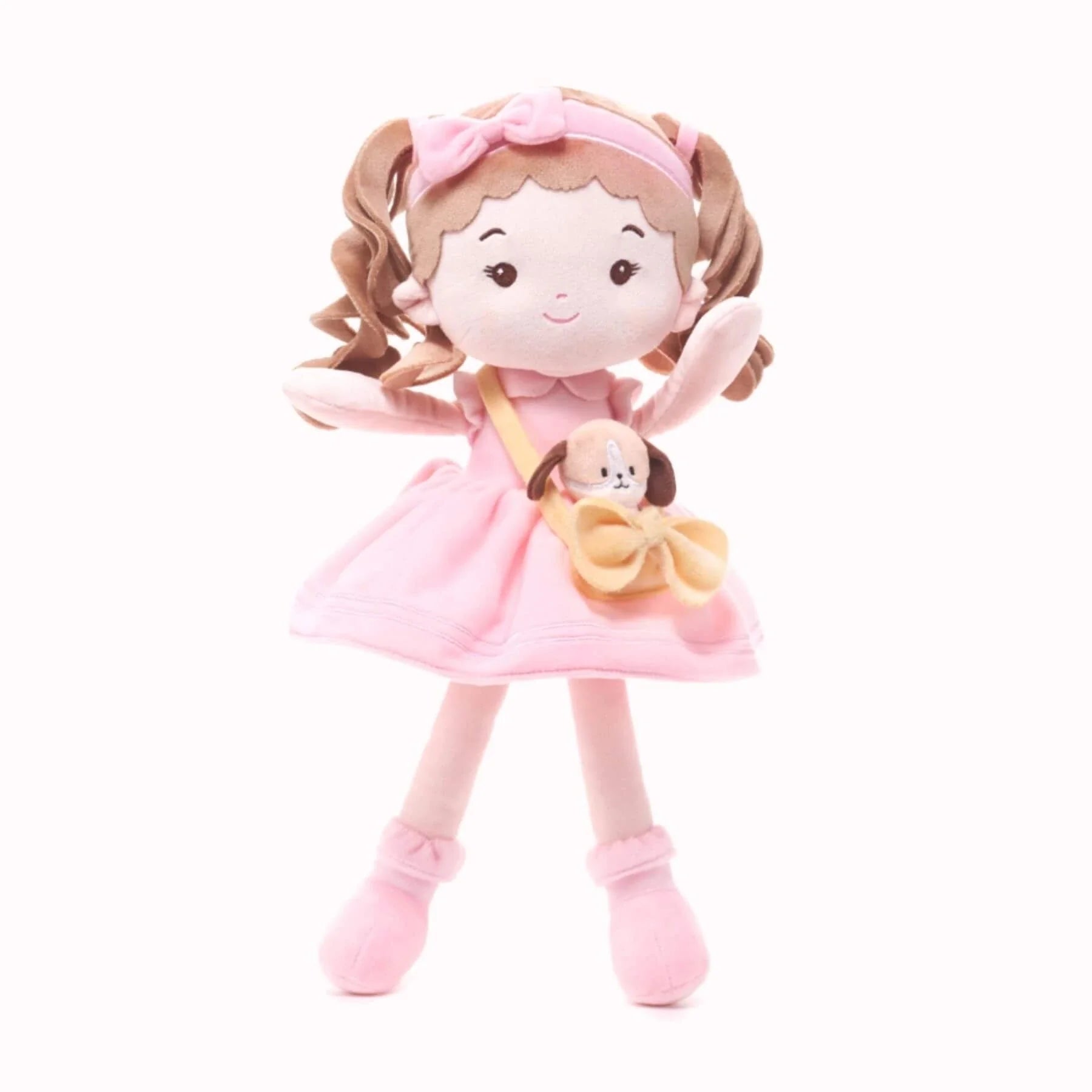 Personalized Milly Girl & Her Pet - Everyday Doll For Display