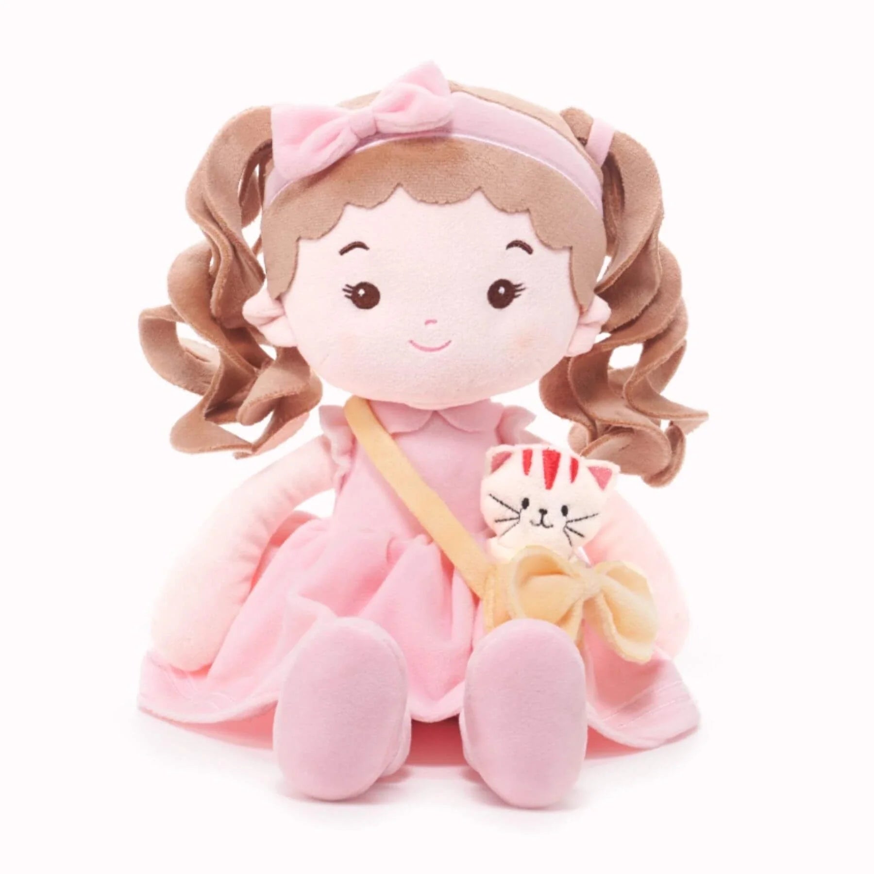 Personalized Milly Girl & Her Pet - Everyday Doll For Display