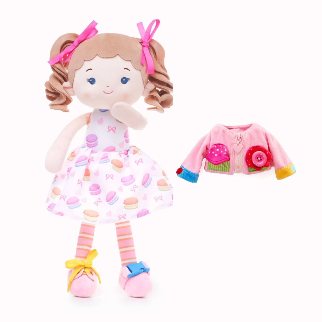 Personalized Cupcake Girl - Montessori Doll - Display Ready Dress Up Doll