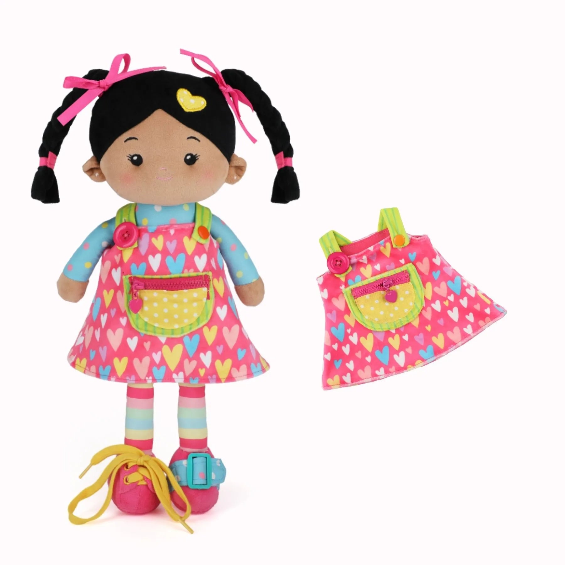 Personalized Sunnyheart Bonnie Girl - Montessori Doll - Gentle Doll Starter Set