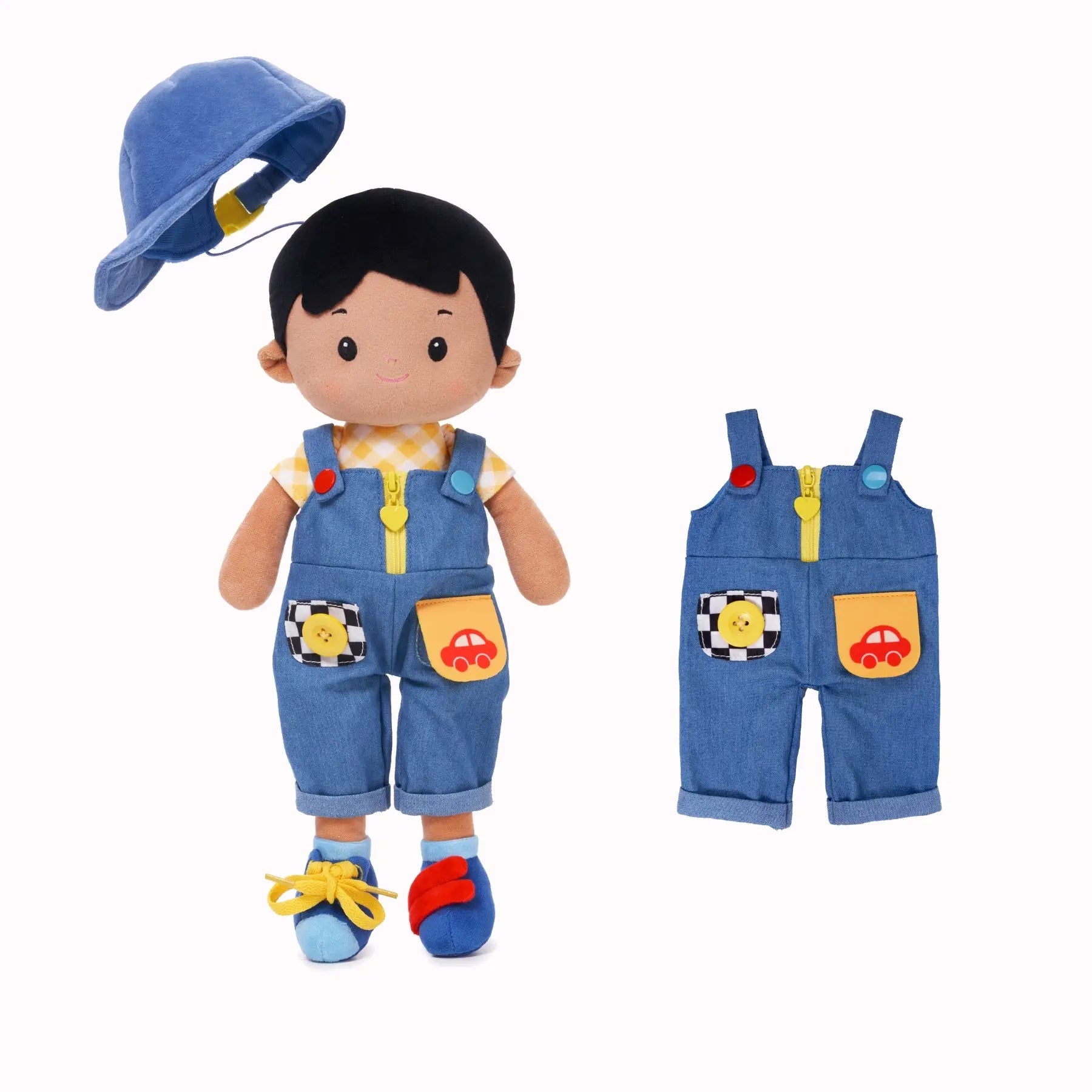Personalized Crayon Miles - Montessori Doll - Gentle Doll Clothes Set