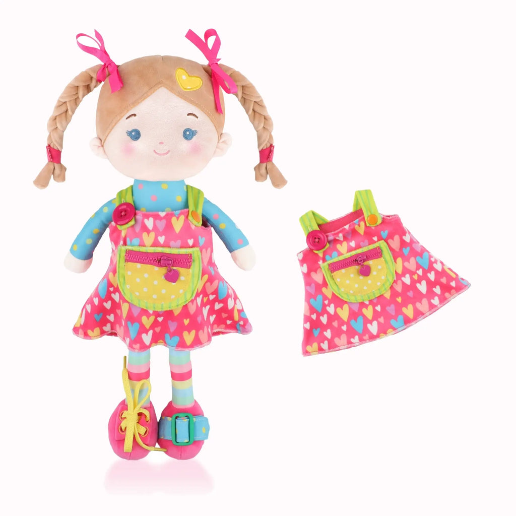 Personalized Sunnyheart Tilly Girl - Montessori Doll - Large Size Doll With Outfit