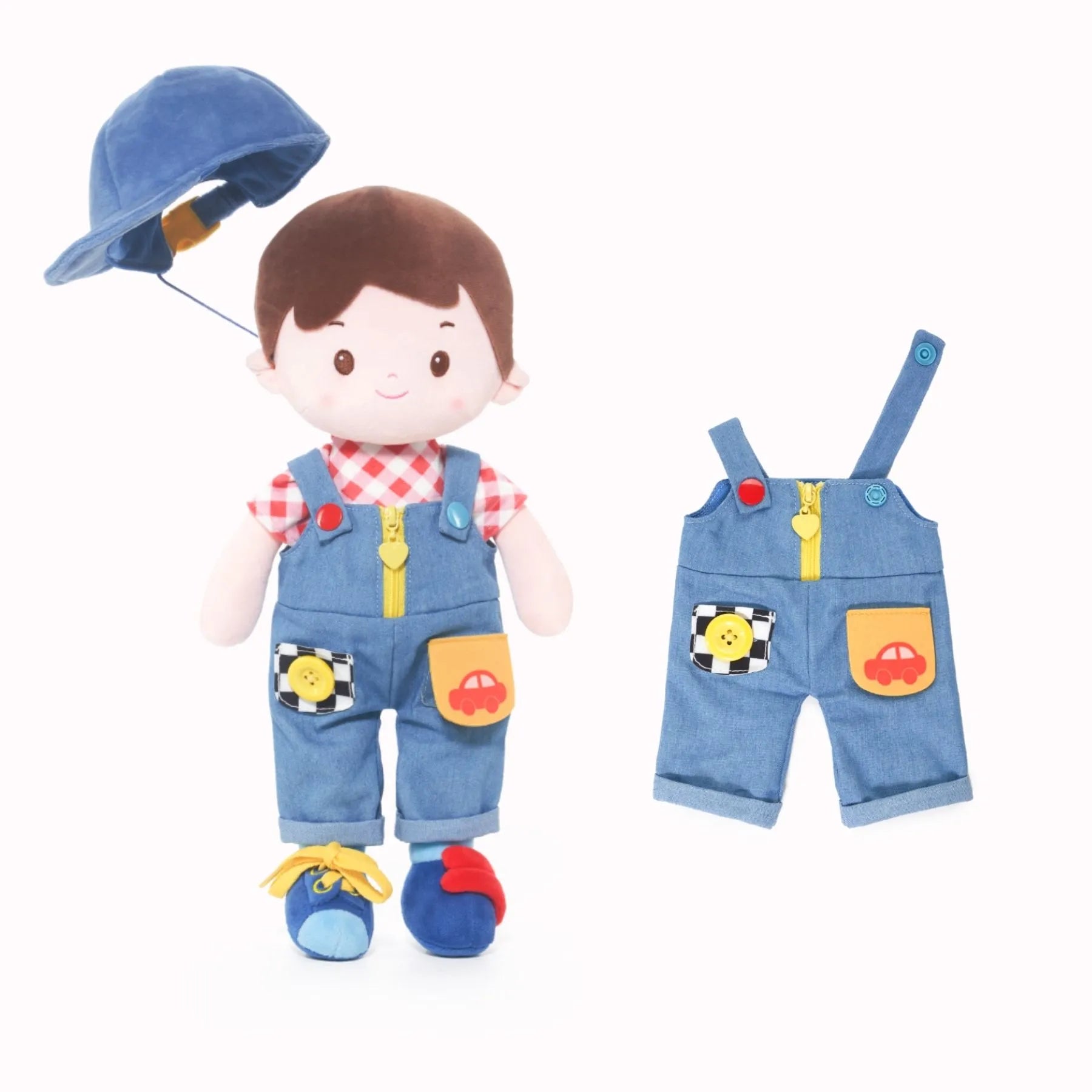 Personalized Crayon Charles - Montessori Doll - Sweet Doll Accessory Set