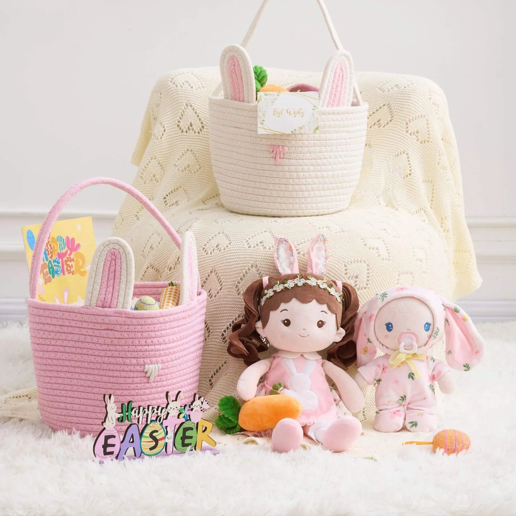 Personalized Bunny Baby Girl - Everyday Plush Doll