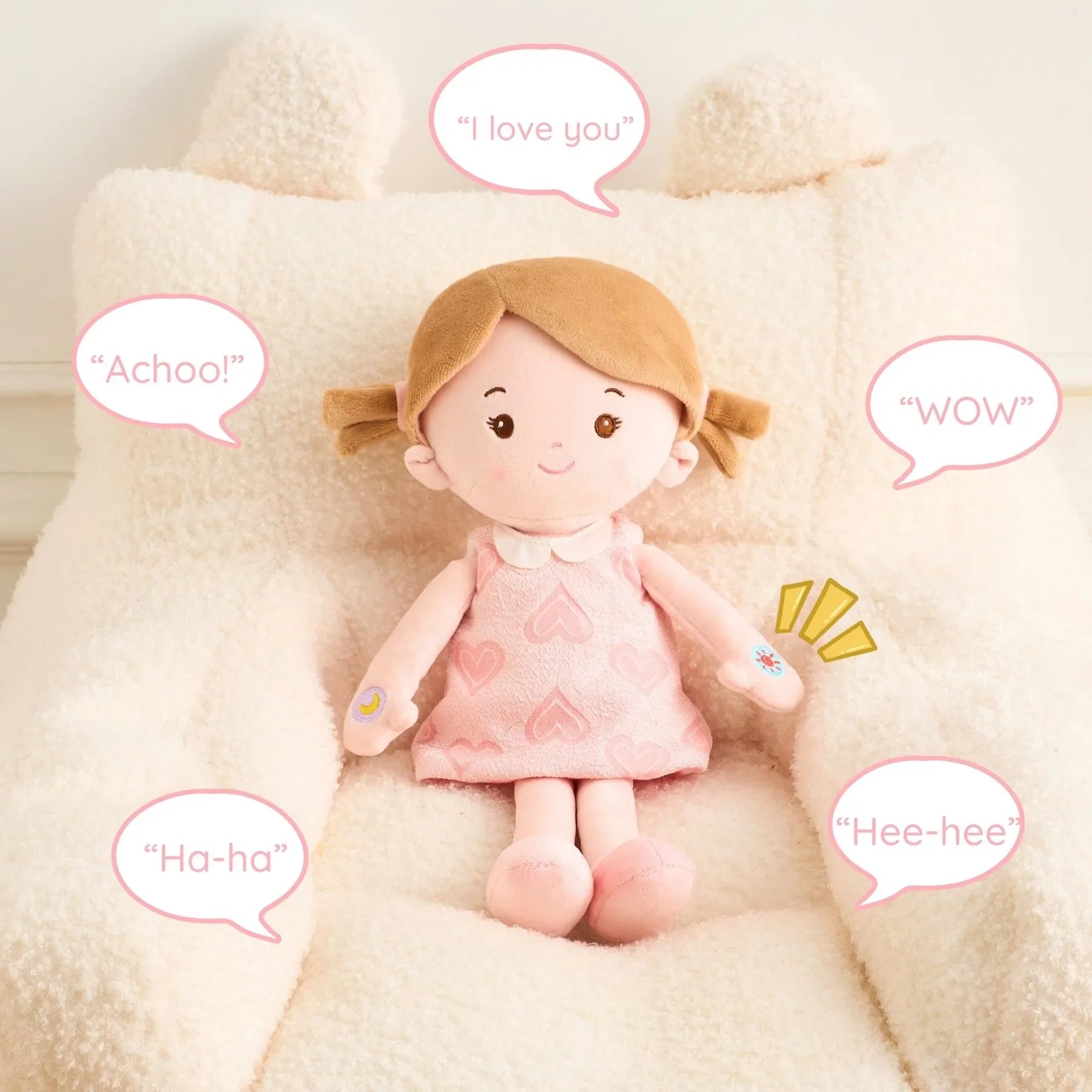 Personalized Day & Night Layla - Talking Doll - Classic Baby Doll