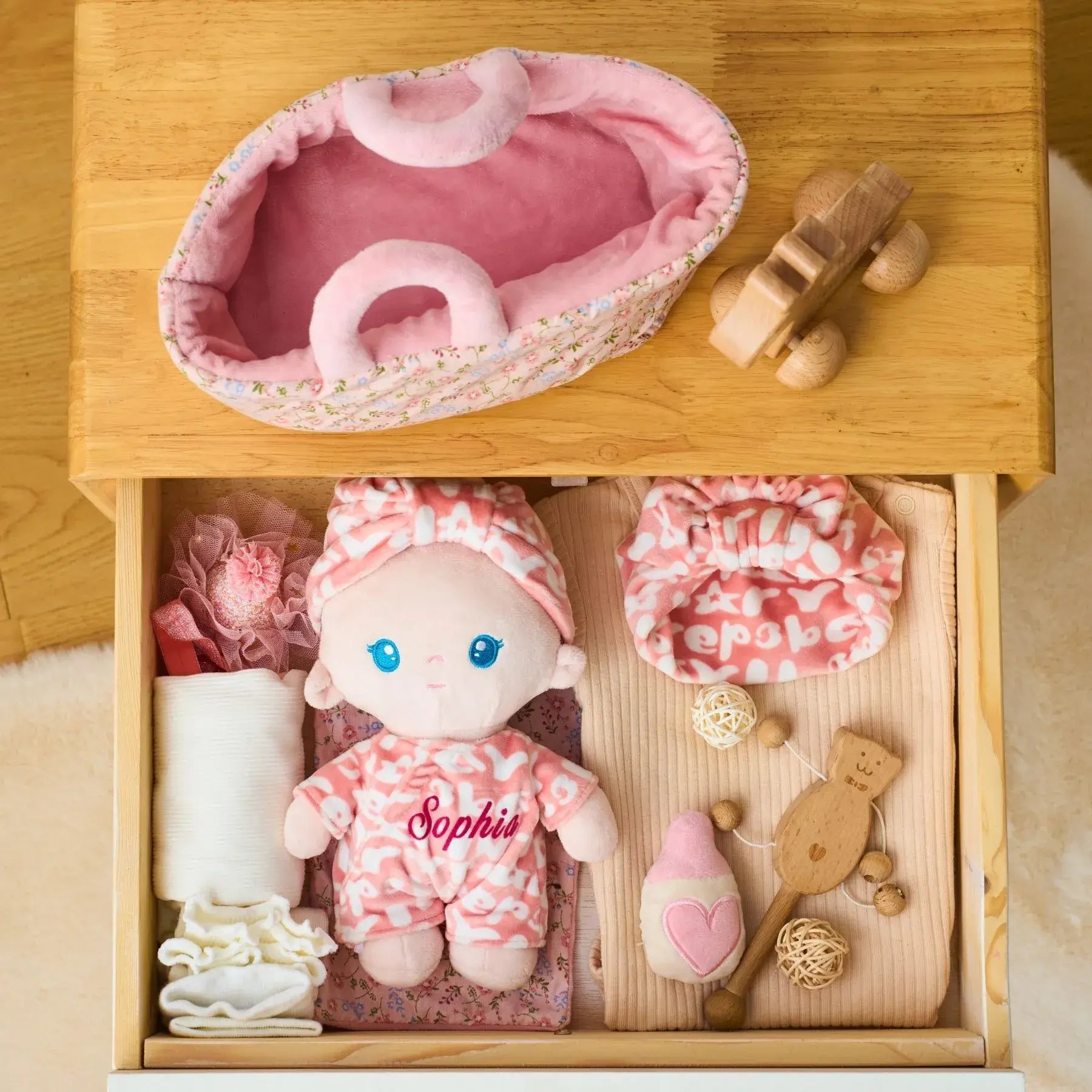Personalized Lulu Baby Girl - Gentle Doll With Accessories
