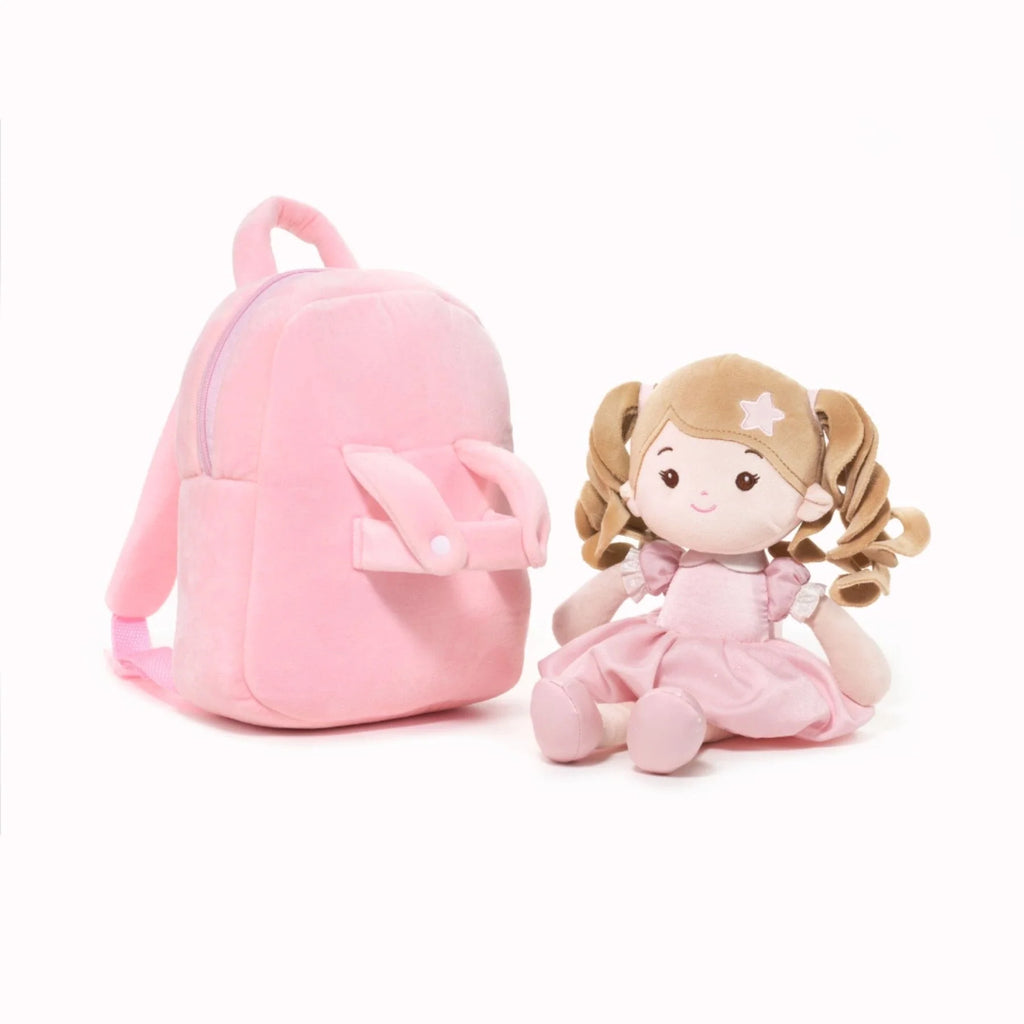 Personalized Princess Starlet Doll Backpack - Pink - Gift Ready Doll With Accessories