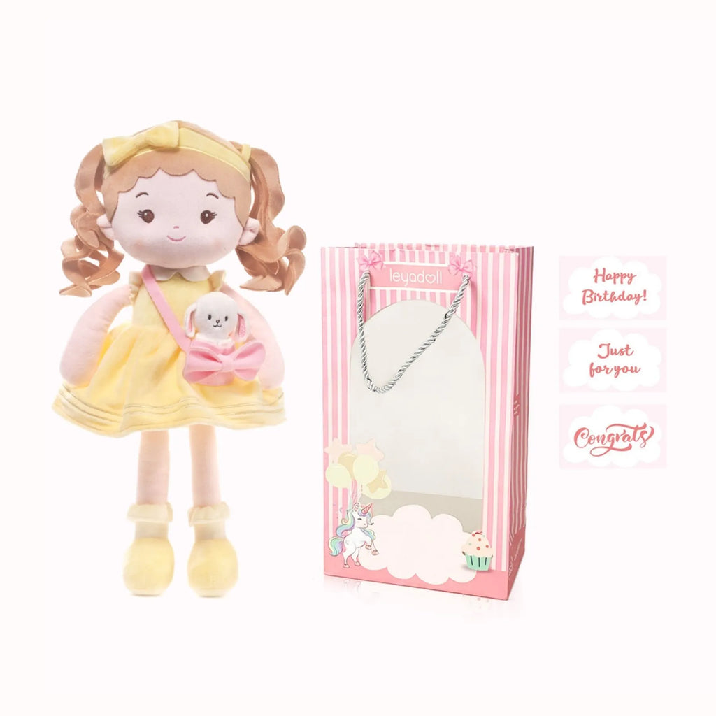 Personalized Sunny Girl & Her Pet - Display Ready Doll For Display