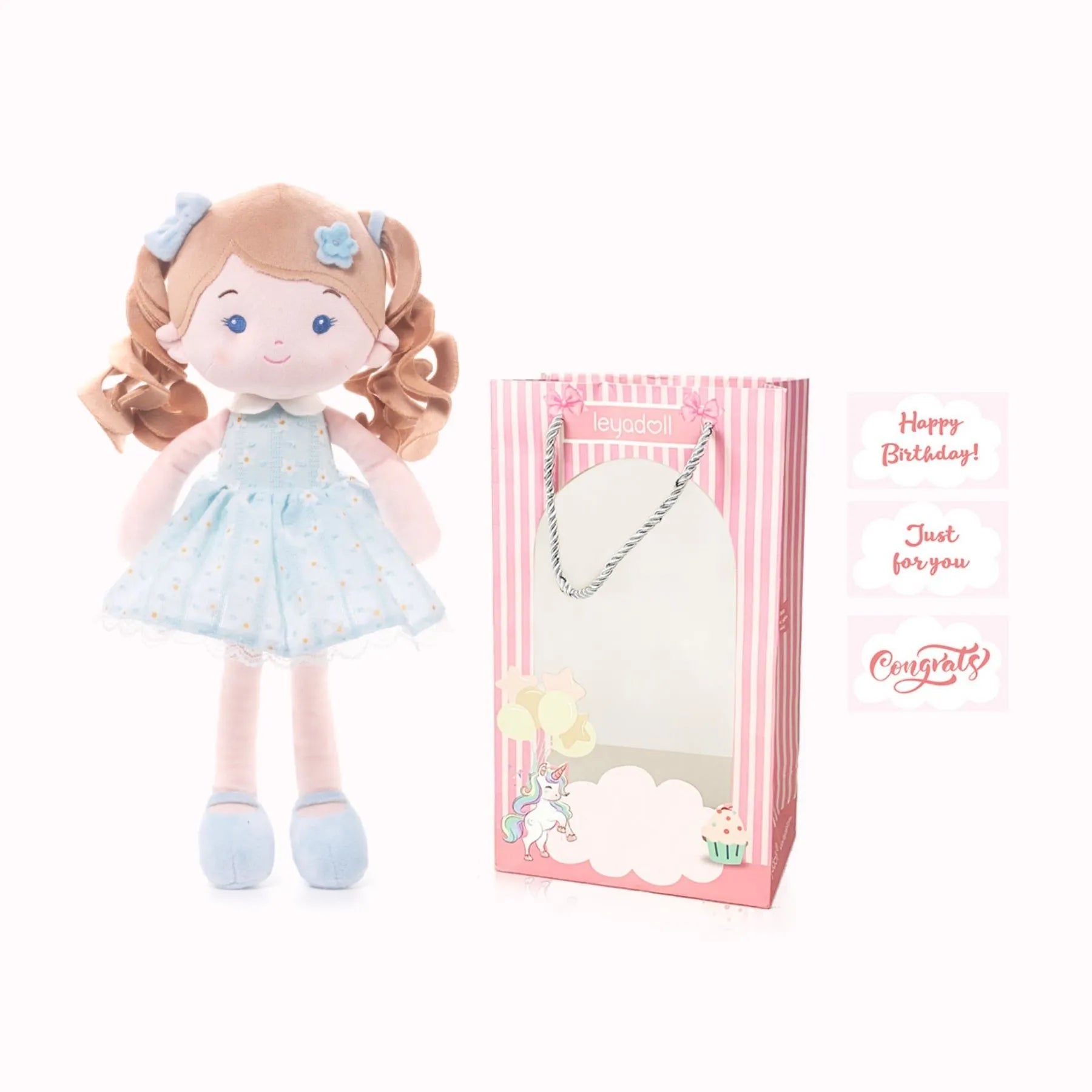 Personalized Melia Girl - Blue - Charming Doll For Gifting