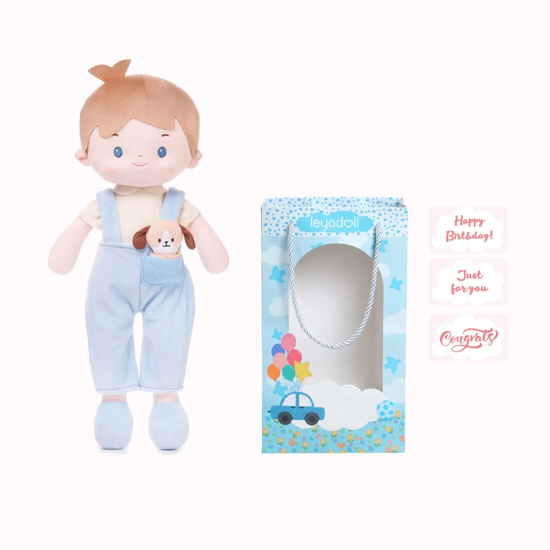 Personalized Billy Boy & His Pet - Realistic Look Plush Doll
