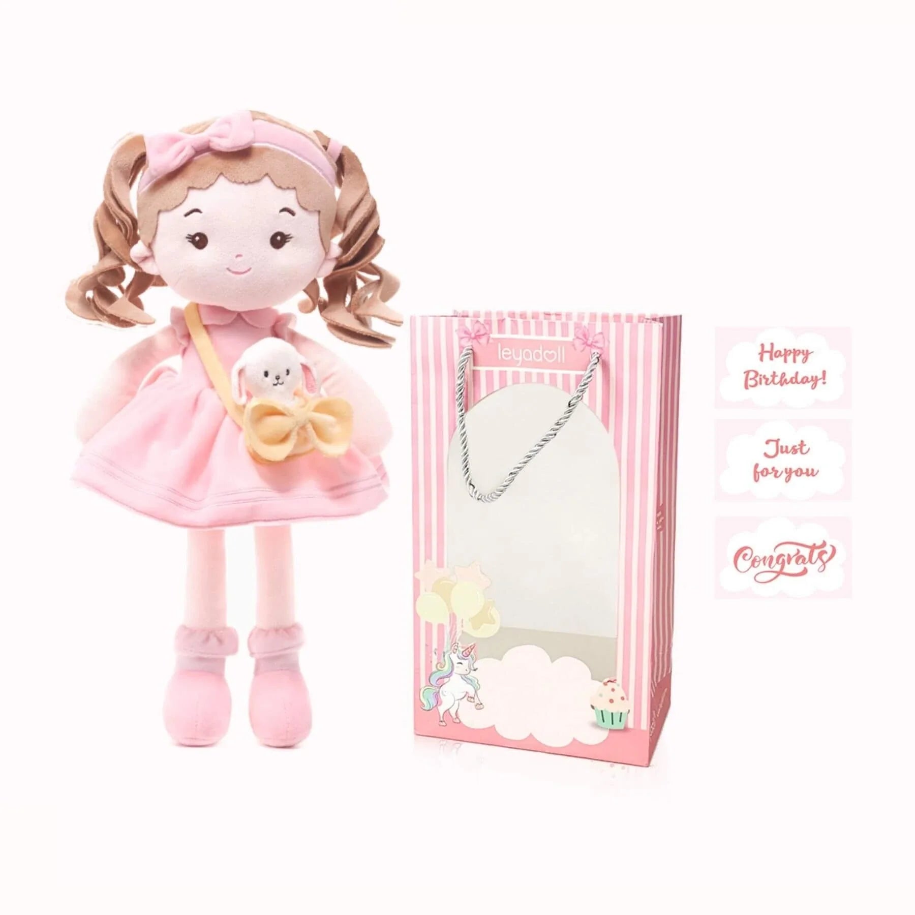 Personalized Milly Girl & Her Pet - Everyday Doll For Display