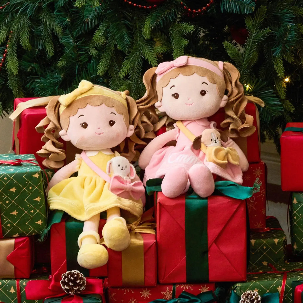 Personalized Sunny Girl & Her Pet - Display Ready Doll For Display