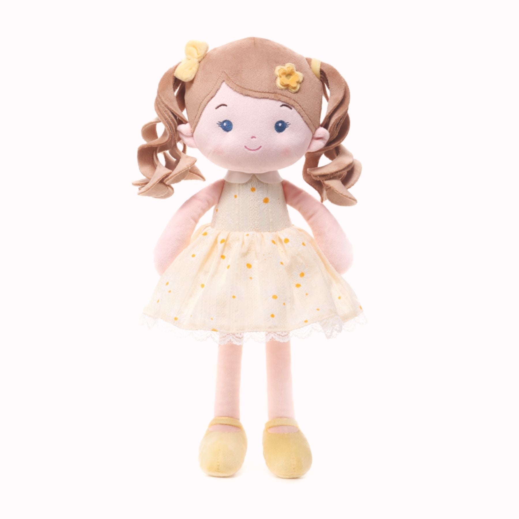 Personalized Daisy Girl - Yellow - Pretty Doll Clothes Set