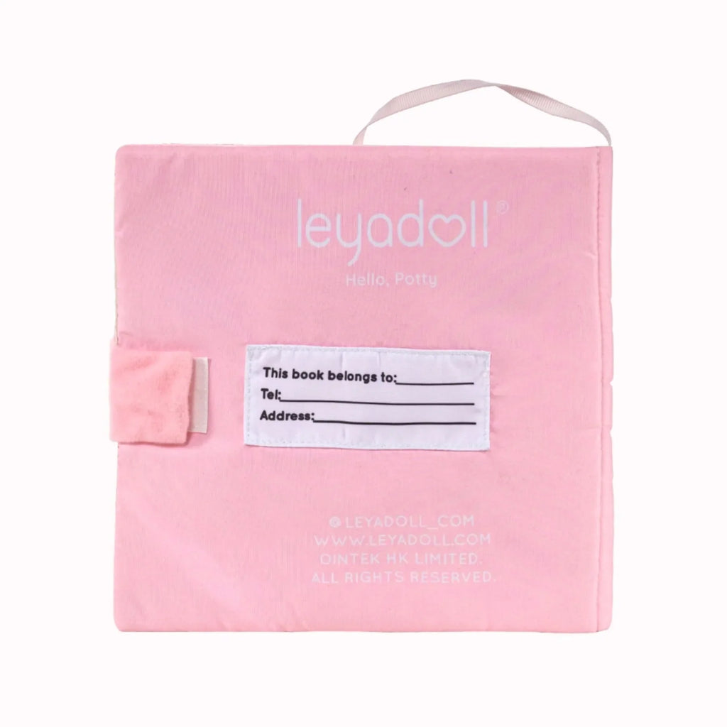 Hello Potty for Girls - Personalized Montessori Soft Book - Modern Doll Gift Set