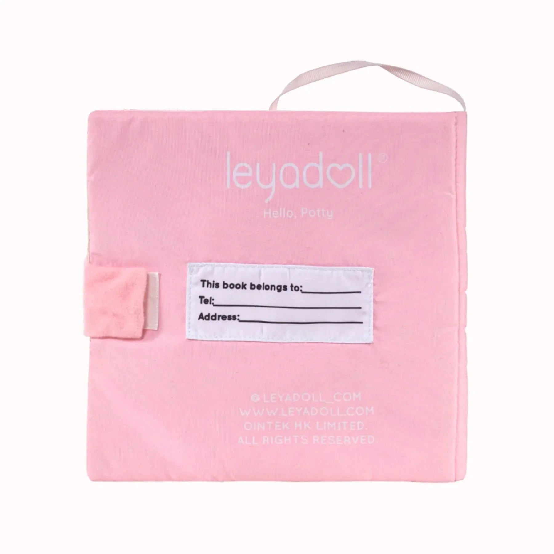 Hello Potty for Girls - Personalized Montessori Soft Book - Modern Doll Gift Set