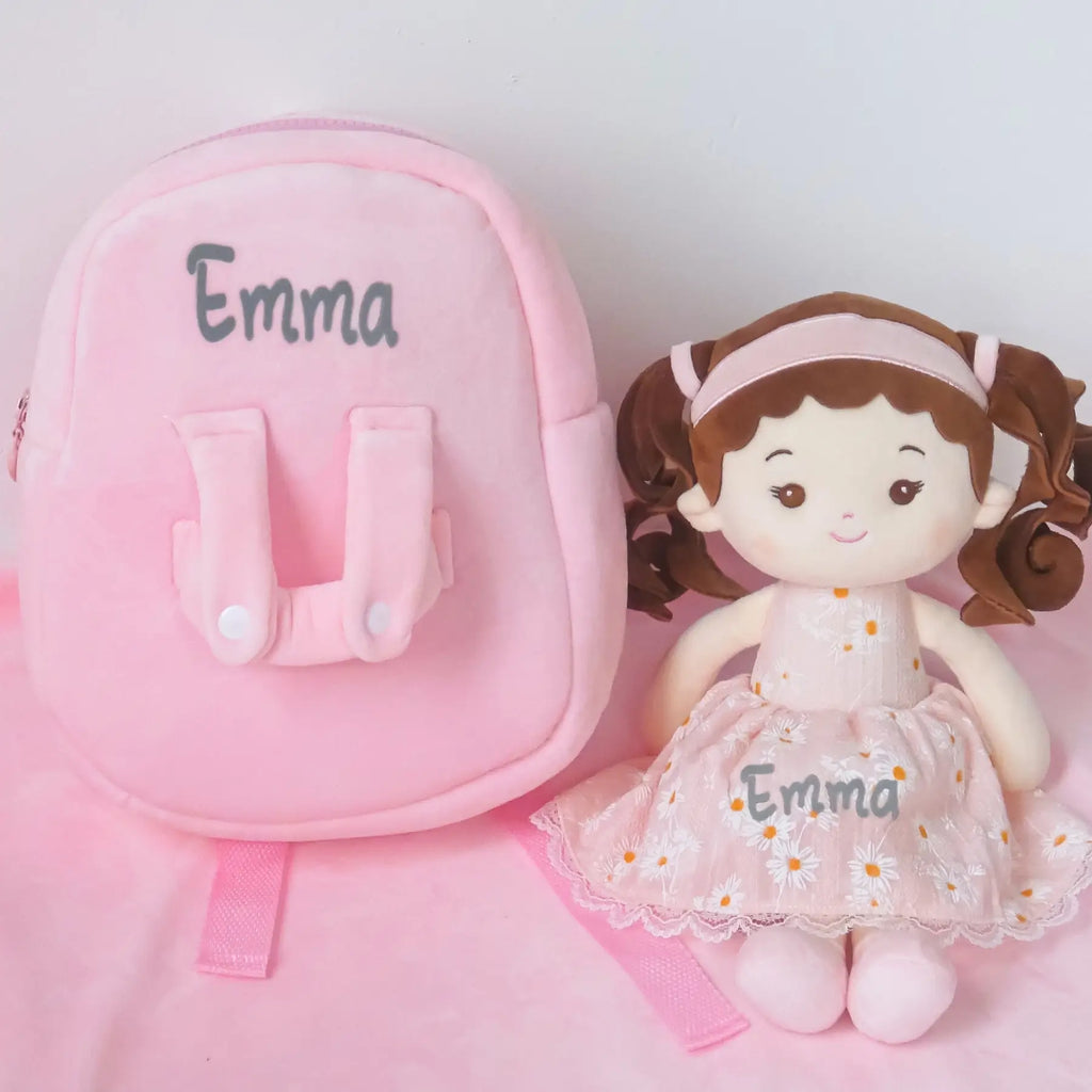 Personalized Doll Backpack - Stylish Plush Doll