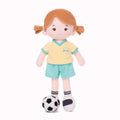 Personalized Soccer Girl - BRA (2 Skin Tones) - Gentle Doll Style Set