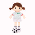 Personalized Soccer Girl - MEX (2 Skin Tones) - Cute Doll Starter Set