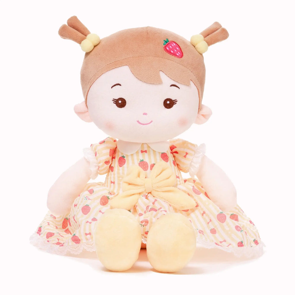 Personalized Strawberry Girl - Yellow - Collector Friendly Doll For Collectors