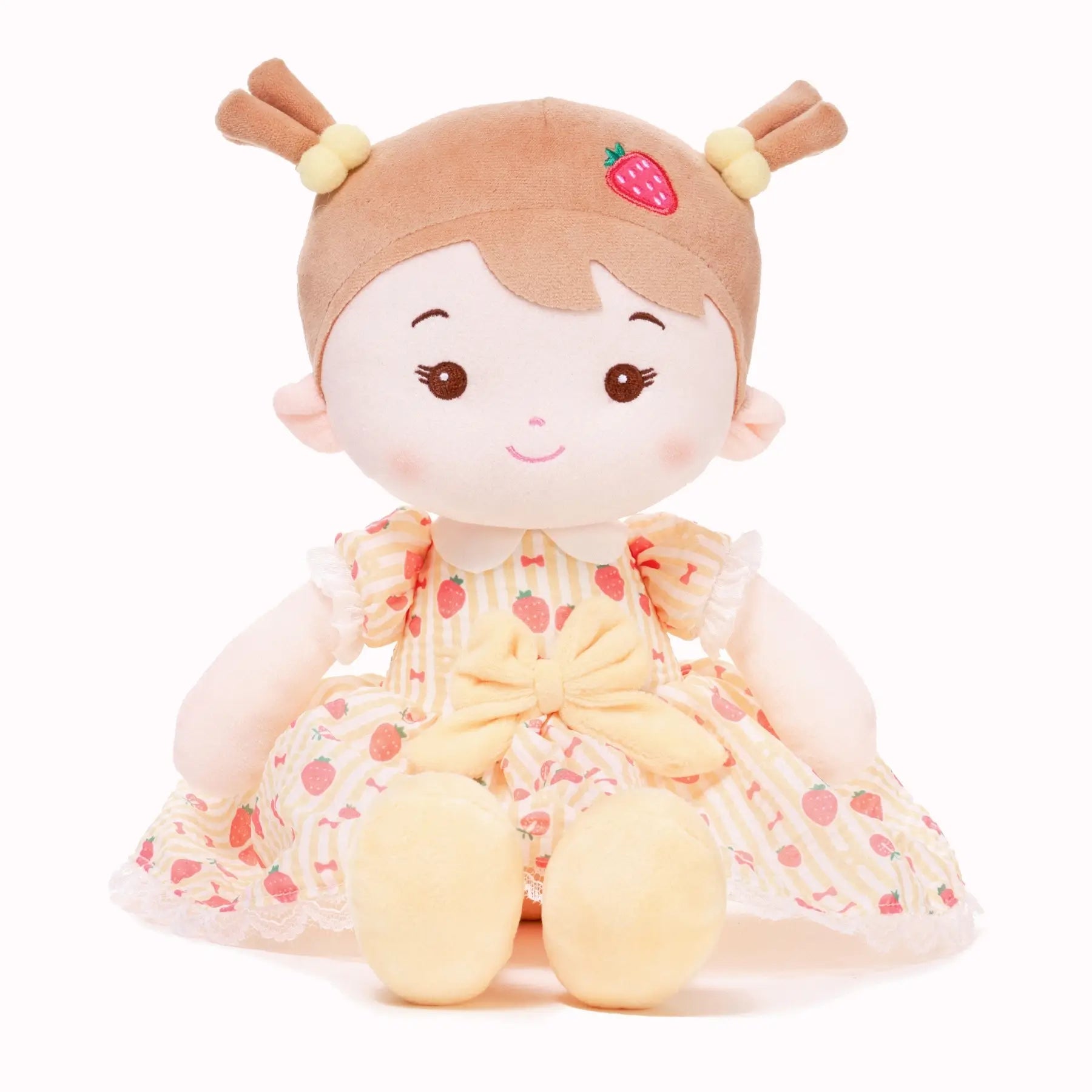 Personalized Strawberry Girl - Yellow - Collector Friendly Doll For Collectors