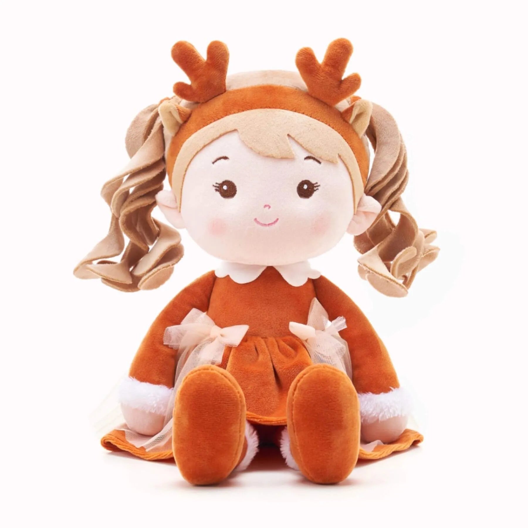 Personalized Reindeer Girl - Charming Doll Clothes Set