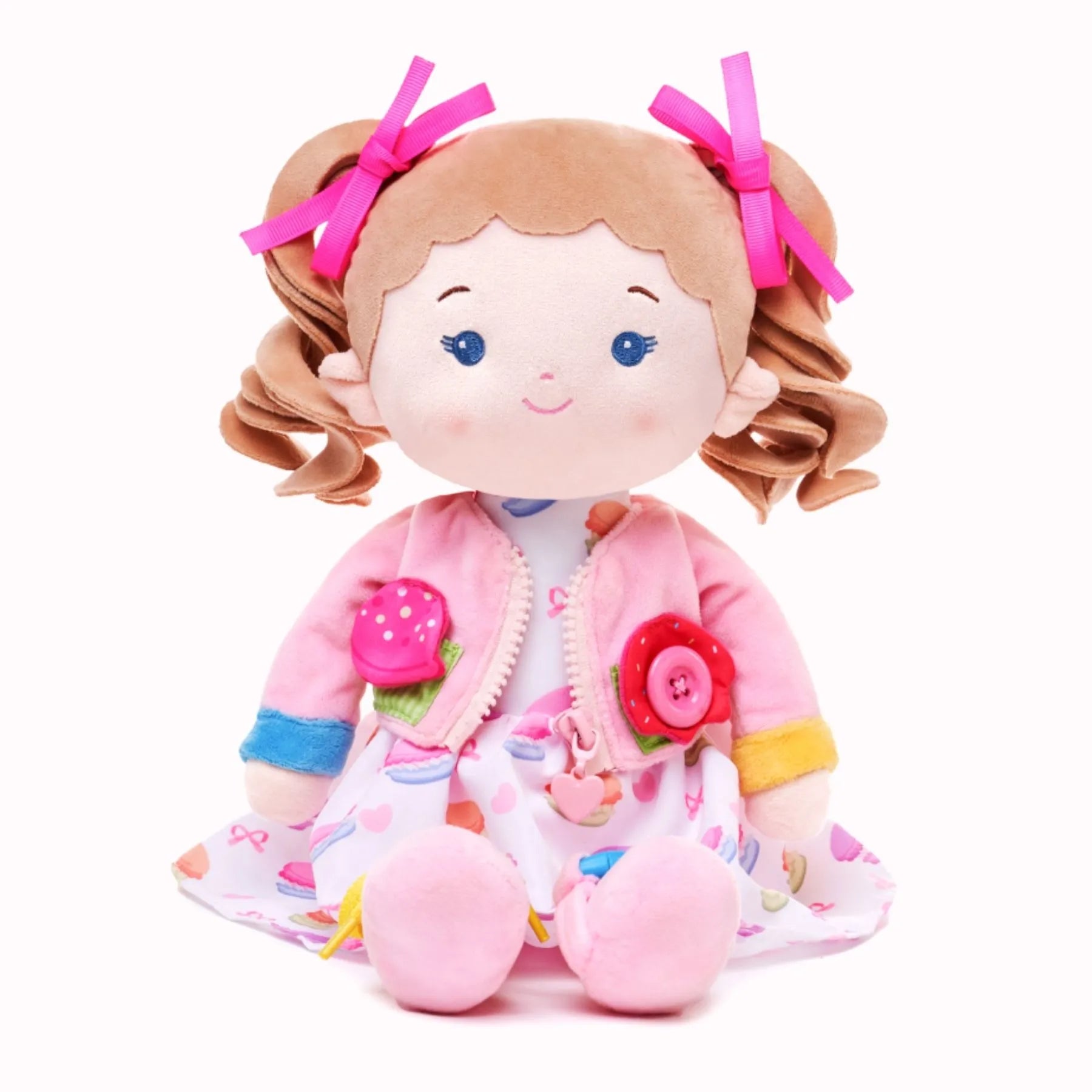 Personalized Cupcake Girl - Montessori Doll - Display Ready Dress Up Doll