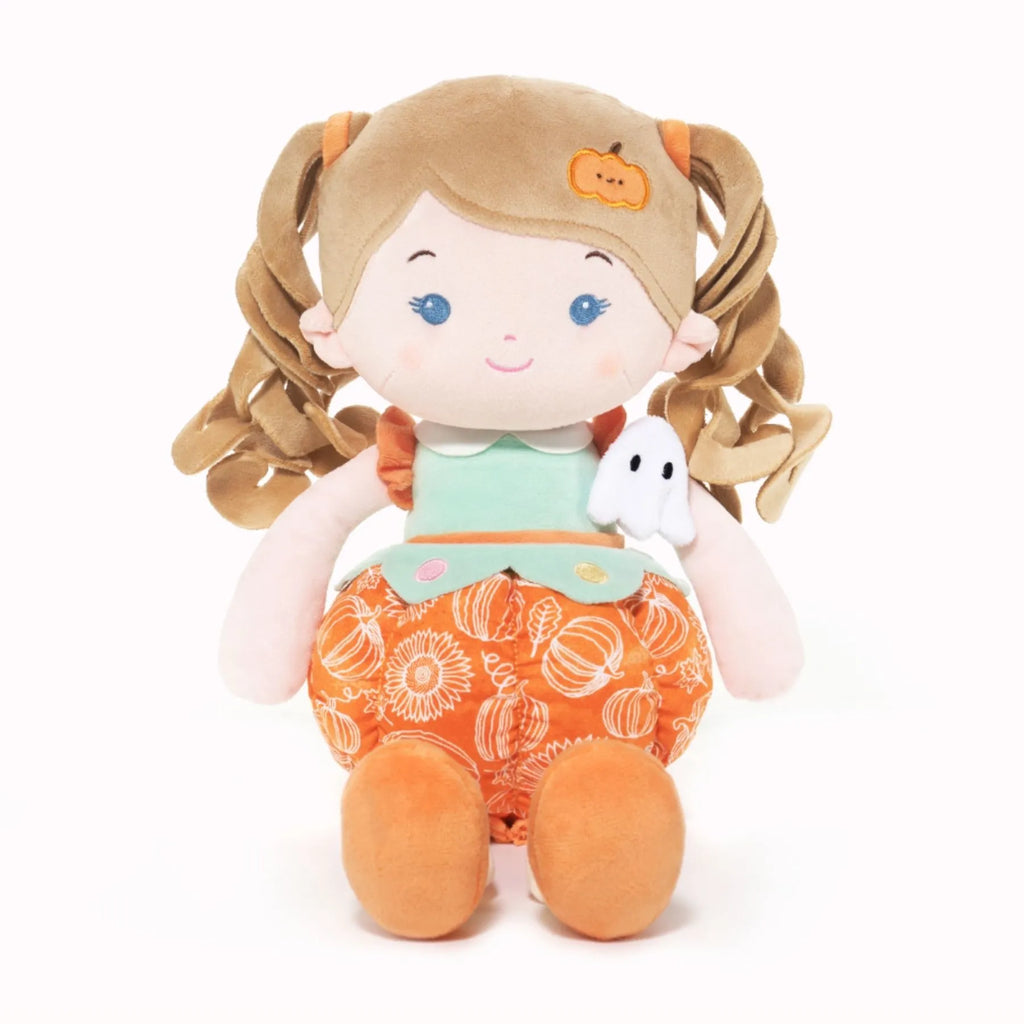 Personalized Pumpkin Girl (…Boo…) - Halloween Special - Playroom Ready Doll Gift Set