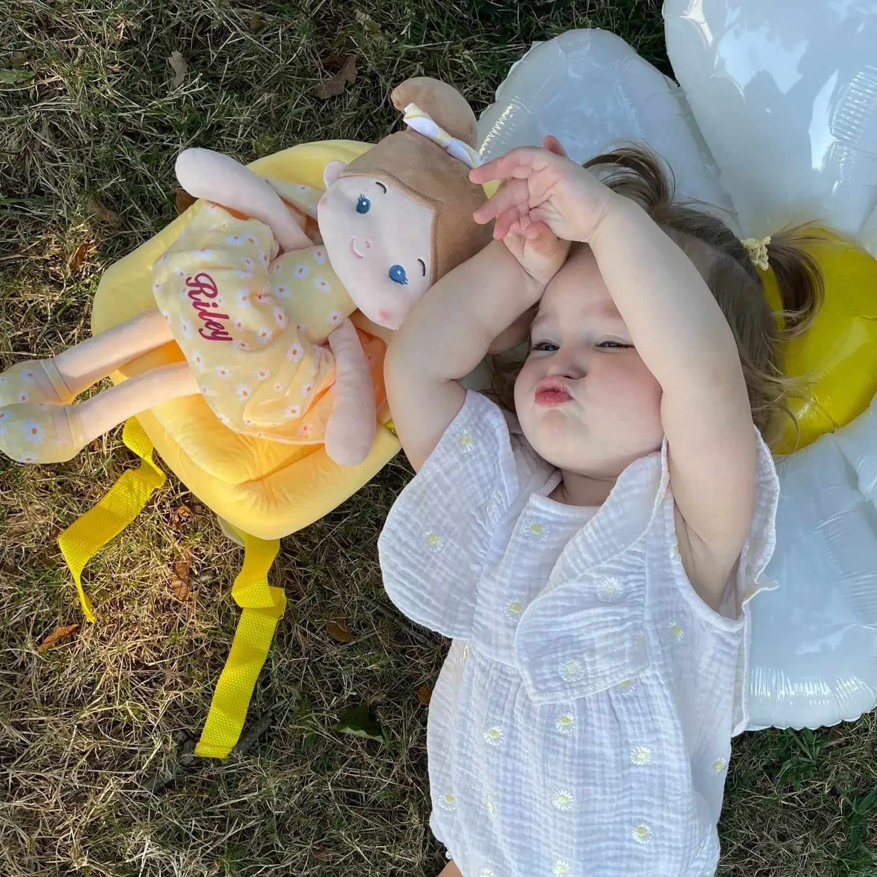 Personalized Doll Backpack - Stylish Plush Doll