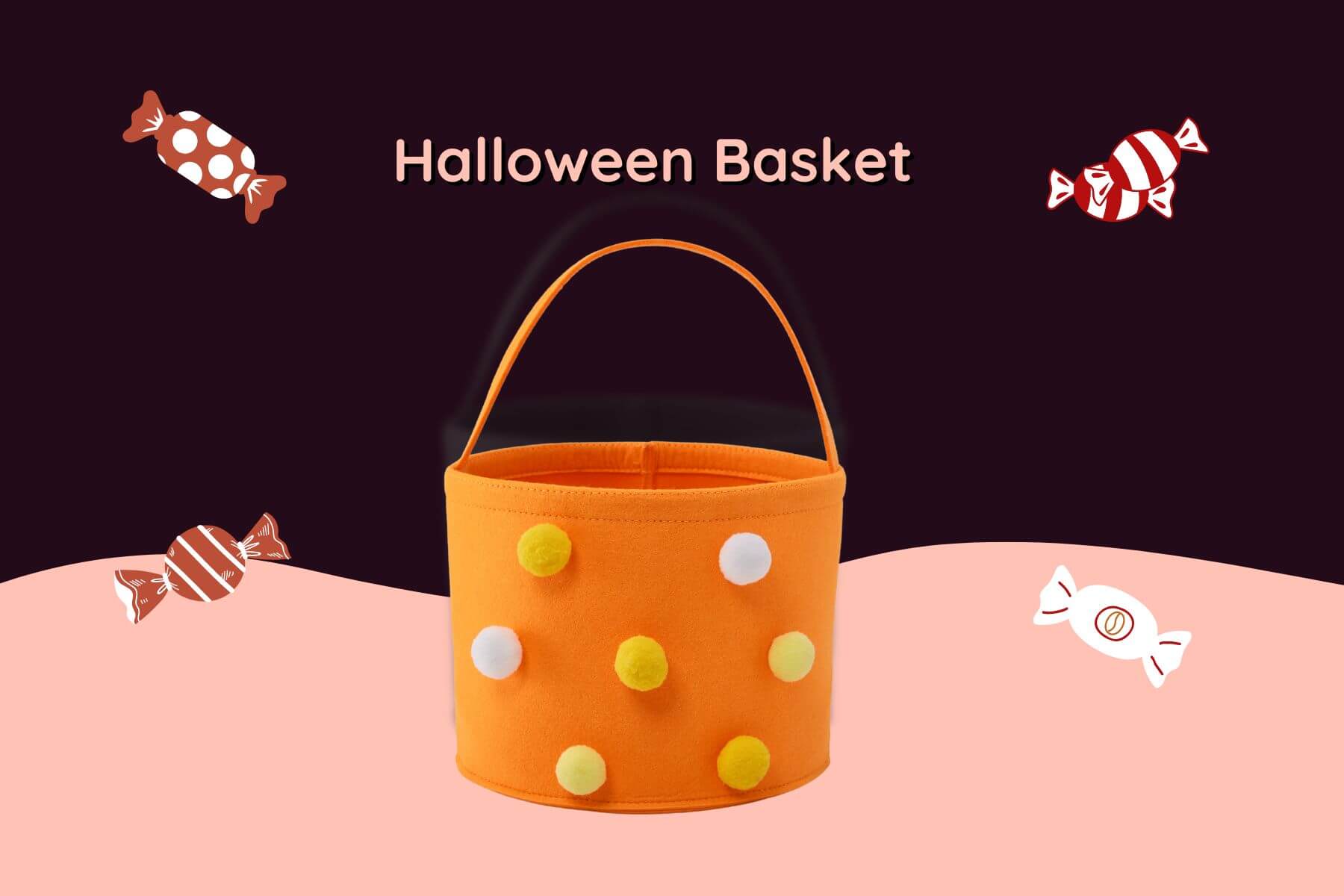 Personalized Halloween Basket - Limited Edition - Cute Doll With Accessories