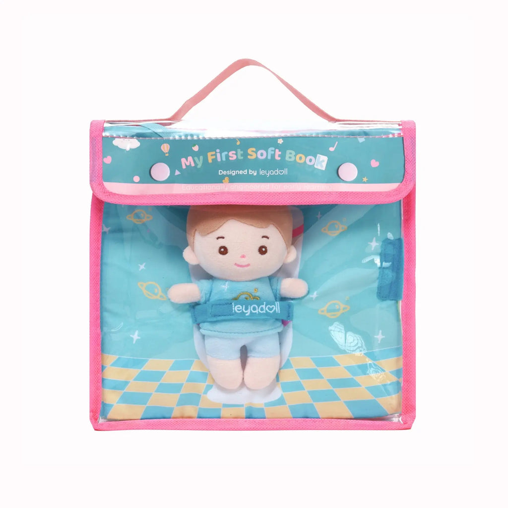 Hello Potty for Boys - Personalized Montessori Soft Book - Adorable Doll Accessory Set